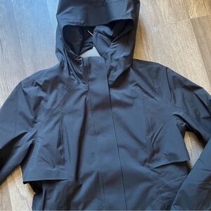 Black Lululemon Rebel Rain Jacket